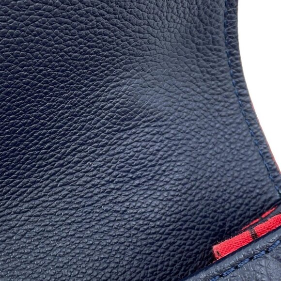 LOUIS VUITTON Pochette Metis Size MM Monogram Empreinte Leather Marine Rouge - Picture 11 of 15